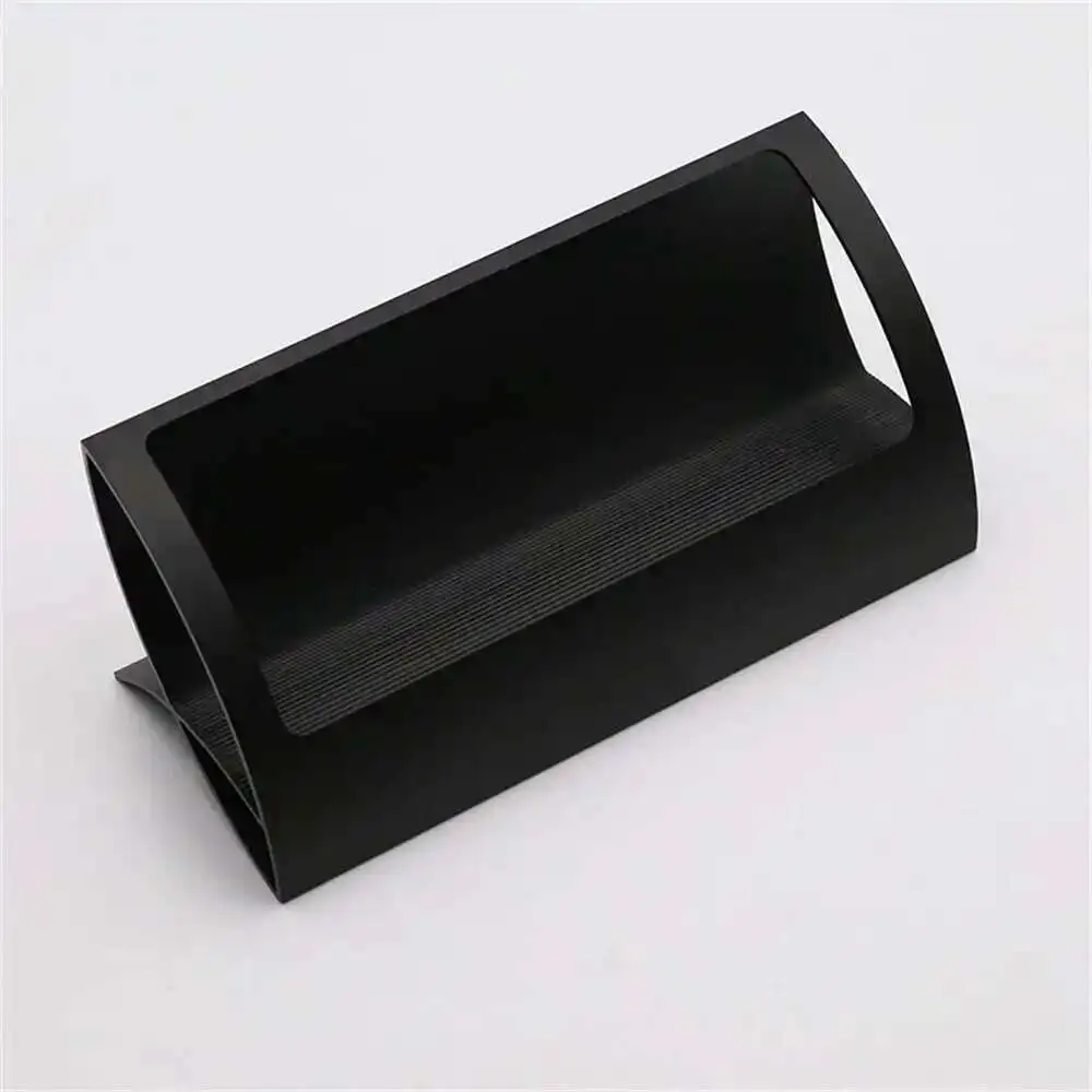 Metal Id Name Cards Holder Display Stand Office Desk Business Card Holder Organizer Storage Box