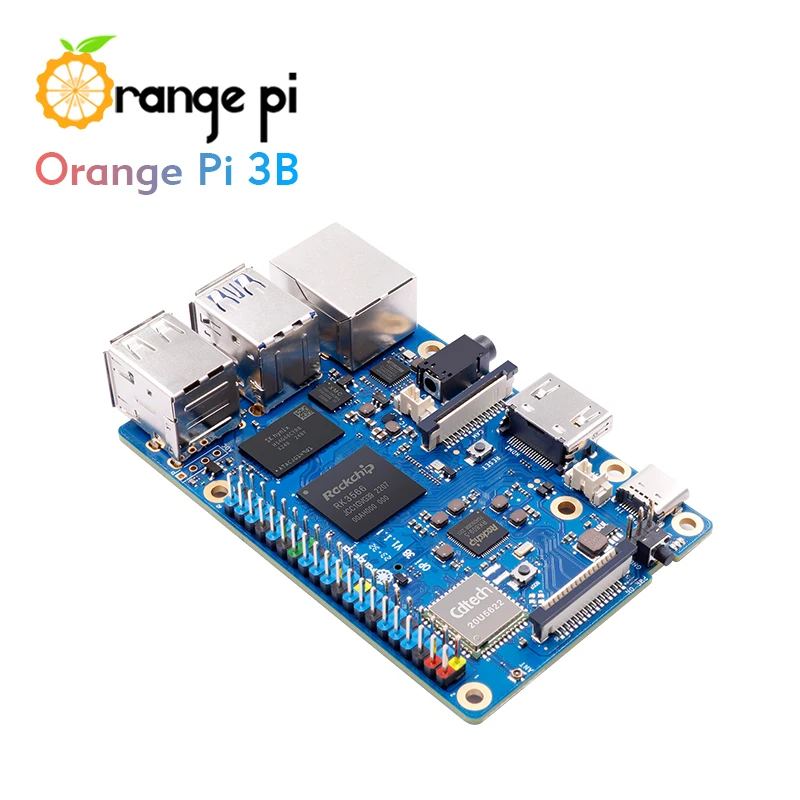 Orange Pi 3B 2/4/8GB RAM Rockchip RK3566 Mini PC WiFi5+BT 5.0 Gigabit LAN Port Single Board Run Android Linux OpenHarmony OS