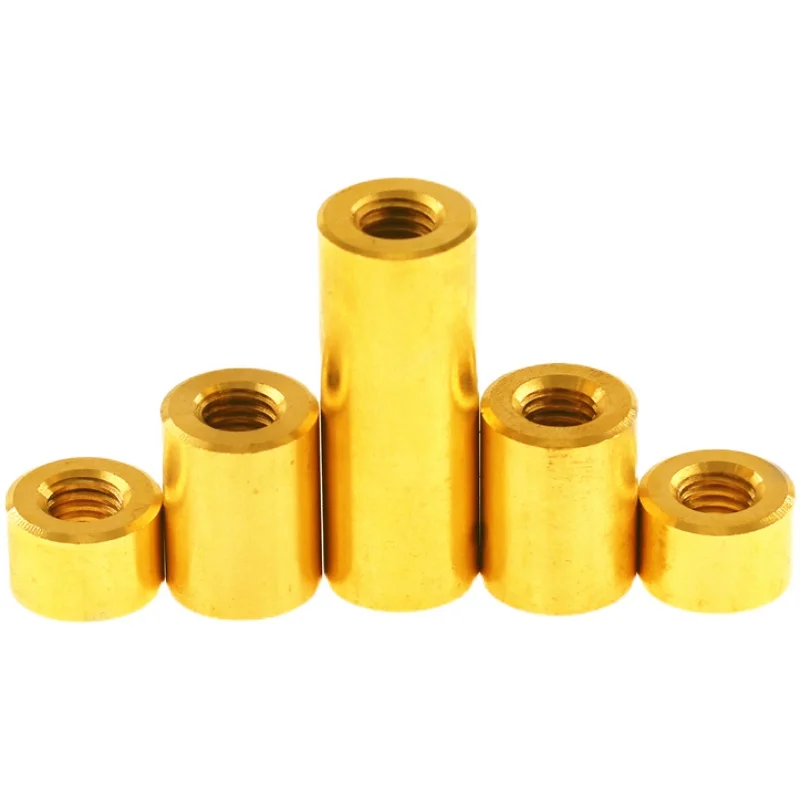 

1Pc M3xL=25-60mm Round Connector Nuts Brass Nut Extend Long Lengthen Round Coupling Nut Connector Joint Sleeve High Quality Nuts