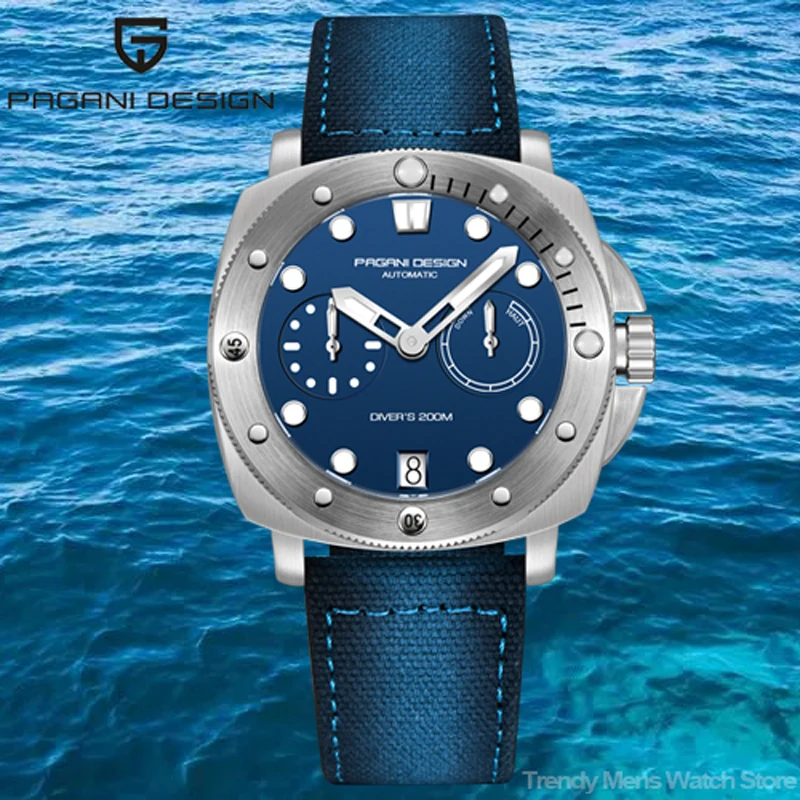 

2023 New Pagani Design 1767 Men's Sports Watch Automatic Mechanical Sapphire Stainless Steel 100m Diving Bell Men's Watch