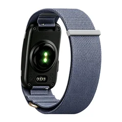 Nylon Woven Adjustable Loop Strap for Sports Fitness Tracker Wristband (BLUE)