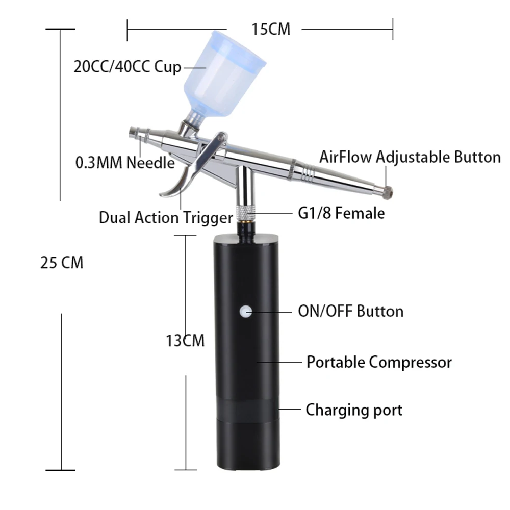  Mini Airbrush Tools Air Brush Kit for Cake Decorating