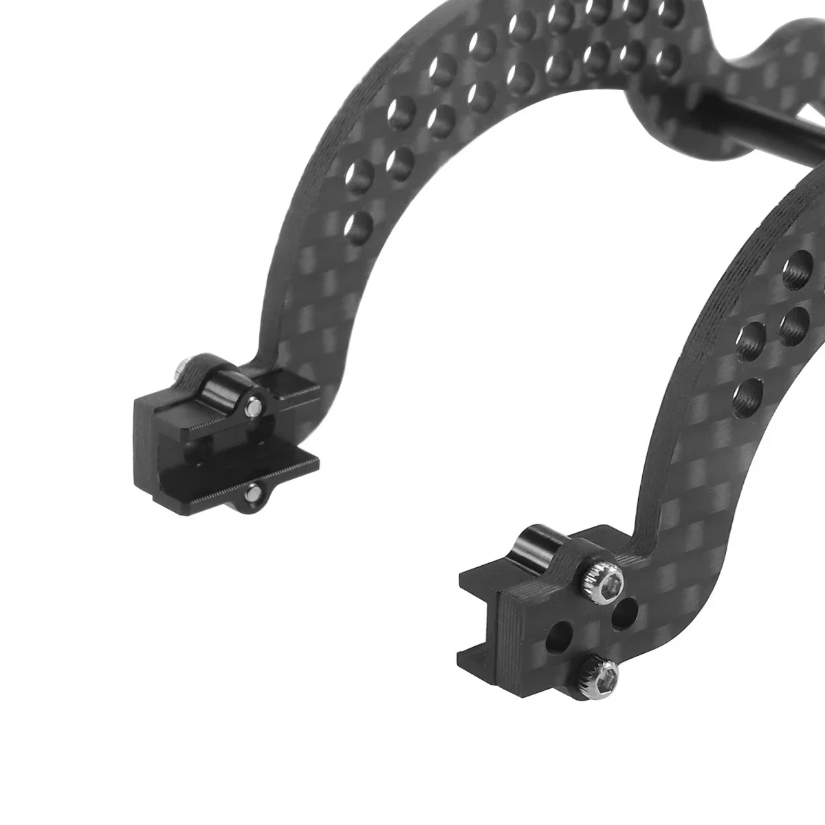 Binari telaio telaio per Traxxas 1/18 TRX4M Land Rover Defender RC auto, telaio in lega di alluminio telaio guida fascio (nero