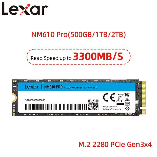 Disque Dur SSD Interne 1 to M.2 PCIe NVMe ordinateur de bureau pc