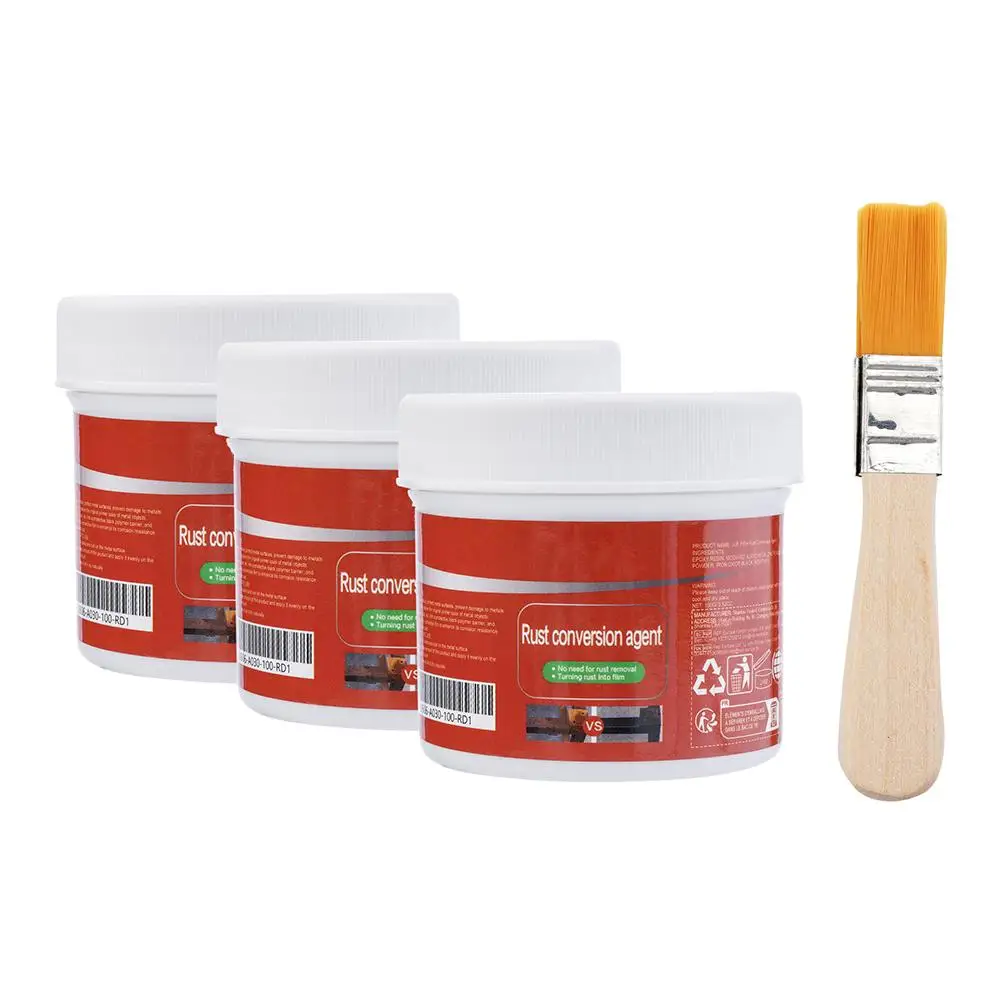 1/2/3pcs Metal Rust Remover Rust Conversion Agent Multi Purpose Renovator Anti-corrosion For Car Cleaning F6W7