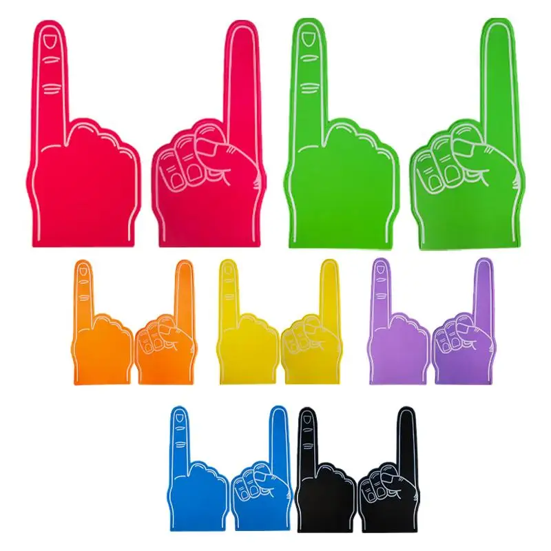 Foam Finger Large Foam Hand Sports Cheerleading Props Sports Favors Cheering Palm Party Props Number 1 Fan Finger foam finger props cheerleading accessories