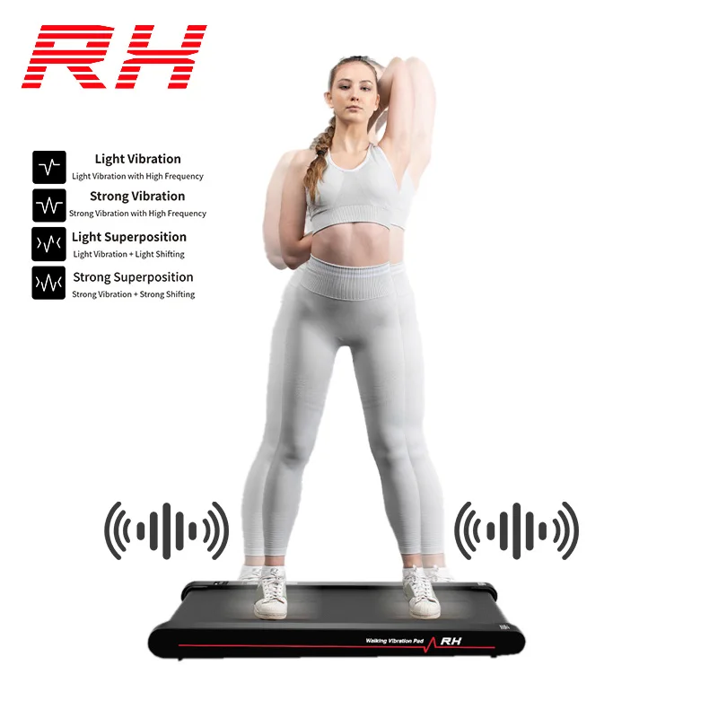 Mini Electric Motorized Walking Machine Flat Treadmill Vibration Walking Pad with LED Screen for Home Use MOQ Small