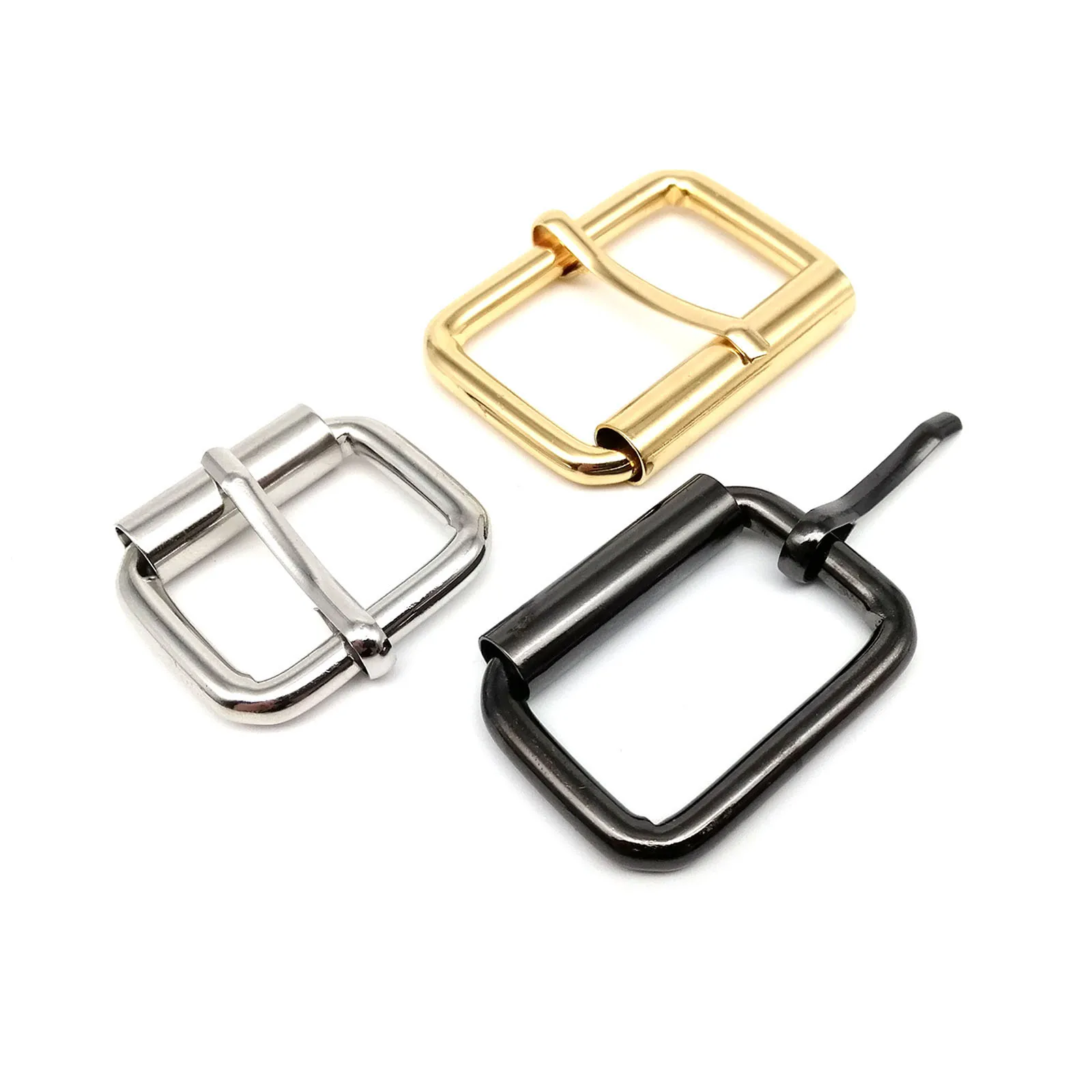 5pcs Premium Thickened Leather Strap & Belt Roller Pin Buckles