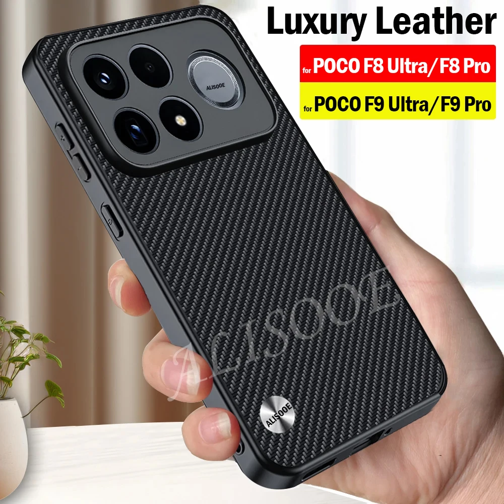 Fashion Fiber Texture PU-Leather & Plastic Protective Case Cover