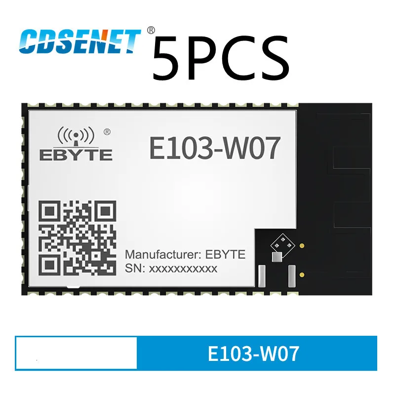 5PCS WIFI Mesh Ad Hoc Network Wireless Module AT Command CDSENET E103-W07 10 dBi for Smart Home Industrial Scene настенный кронштейн для роутера простая установка неразрушающий сигнал совместимость с google wifi mesh 2020 router белый