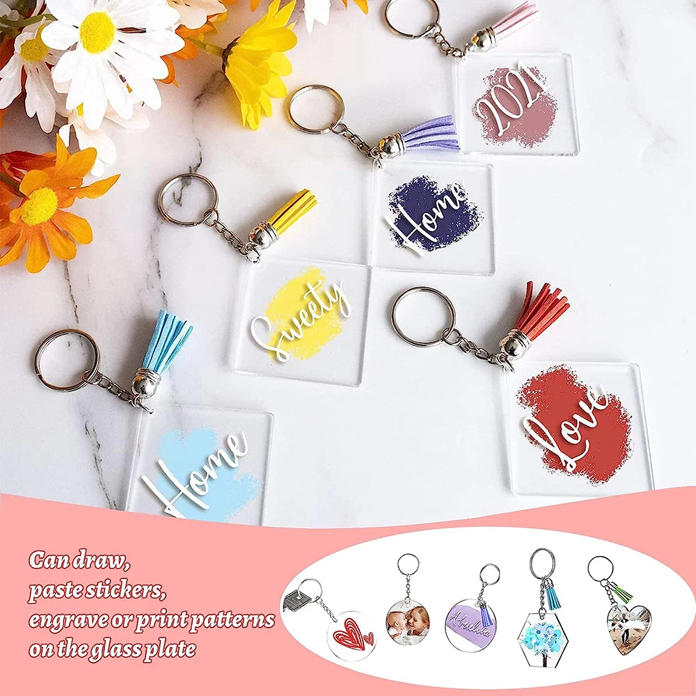 Key Rings Keychain Kit Key Chain Kit Silver Key Rings Ball Chain Key Ring  Set BULK Findings DIY Kit Keychain Making Kit 200pcs Wholesale