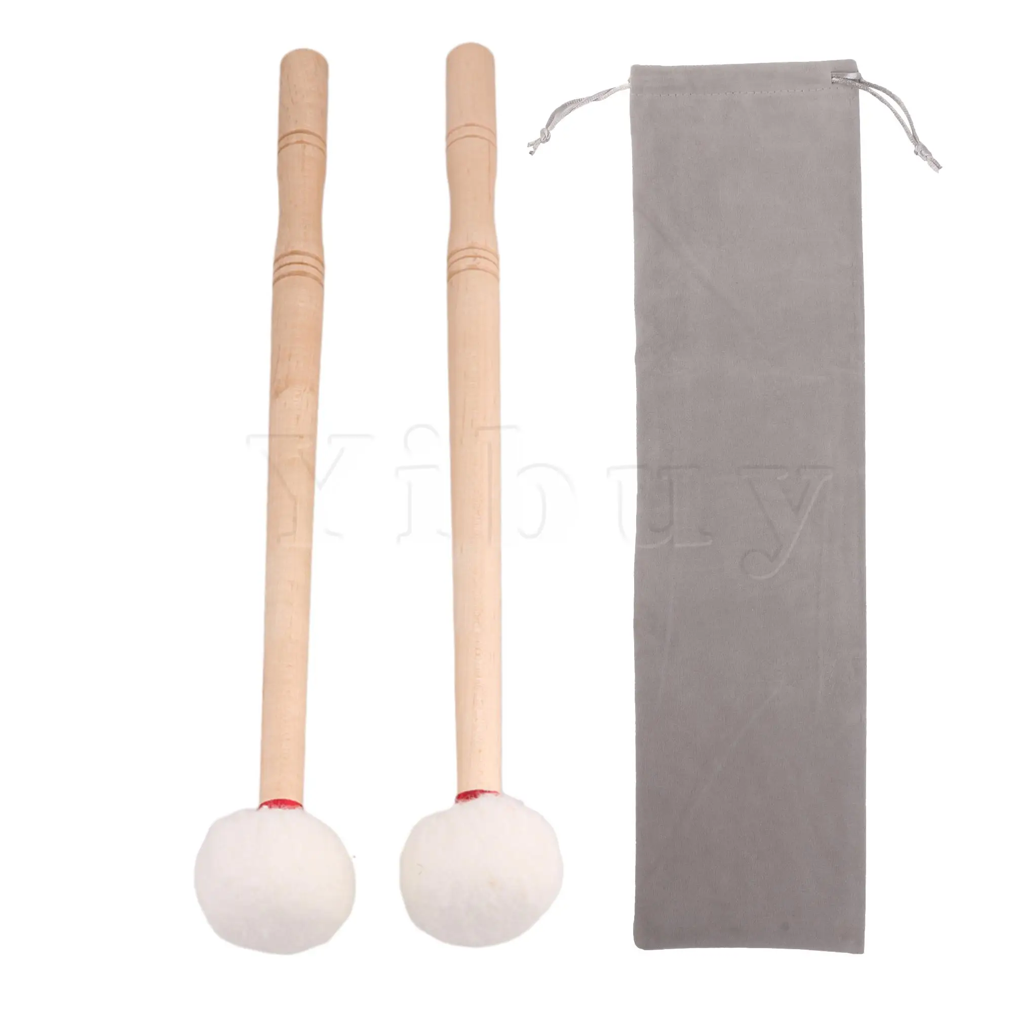 Yibuy12インチティンパニマレットティンパニスティック多目的フェルト