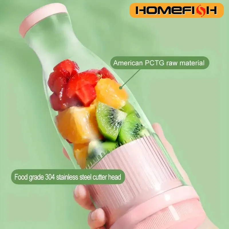 Electric Juicer Cup 6 Blades Blender Milkshake Machine USB Portable Fruit Milk Mixing Tool Mini Fresh Juice Blender Sport fruit juicer juice maker blender juice blender