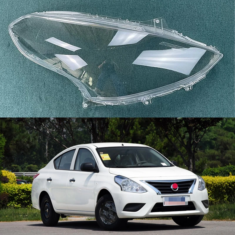 

For Nissan Versa 2014 2015 2016 2017 2018 Car Accessories Headlight Lens Cover Headlamp Shell Lampshade Transparent Shade Mask