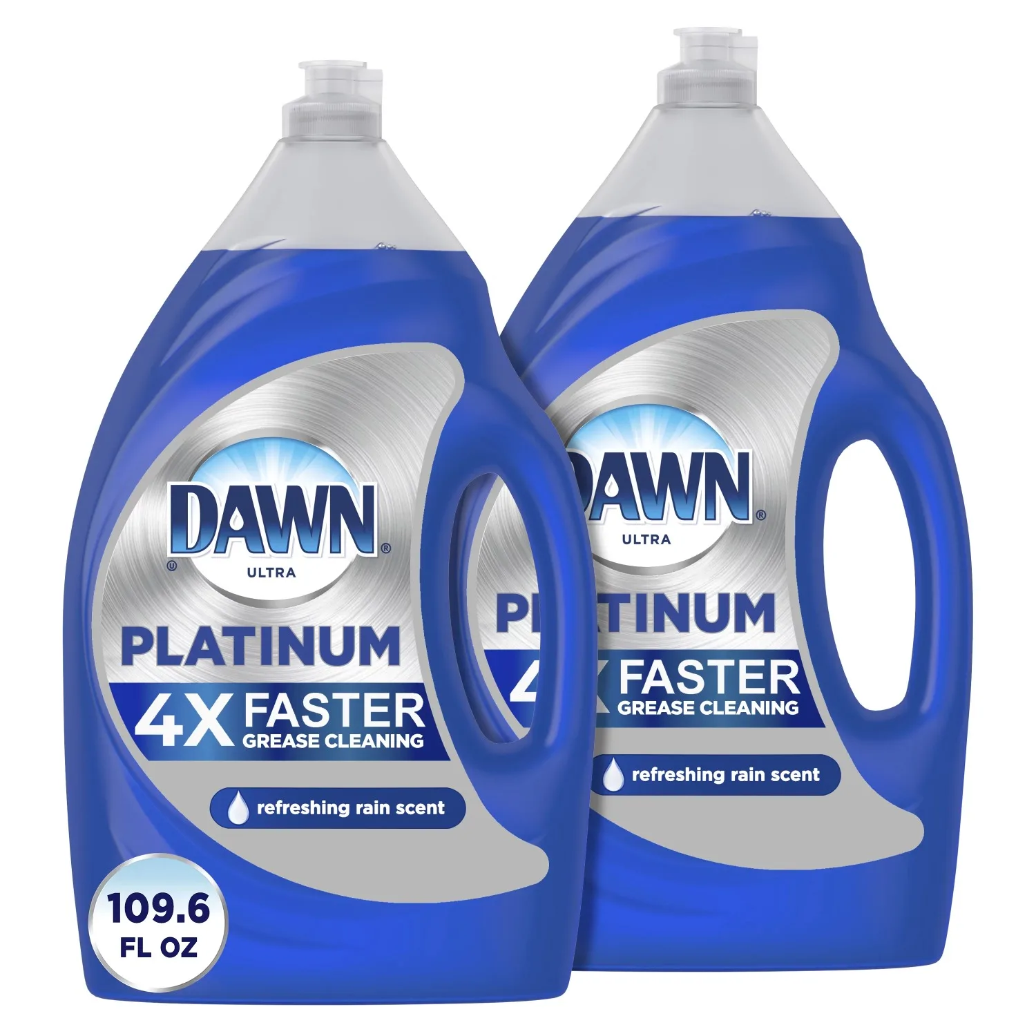 Dawn Platinum Dishwashing Liquid Dish Soap Refreshing Rain Scent 54.9 fl oz Pack of 2