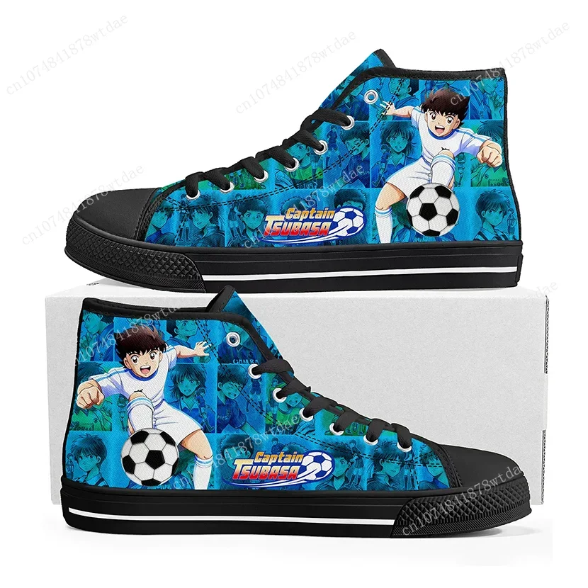 Captain Tsubasa Ozora Tsubasa High Top Sneakers Mens Womens Teenager High Quality Canvas Sneaker Anime Casual Custom Made Shoes 2