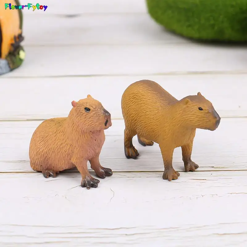 Simulation MIni Cute Wild Animals Model Capybara Action Figure