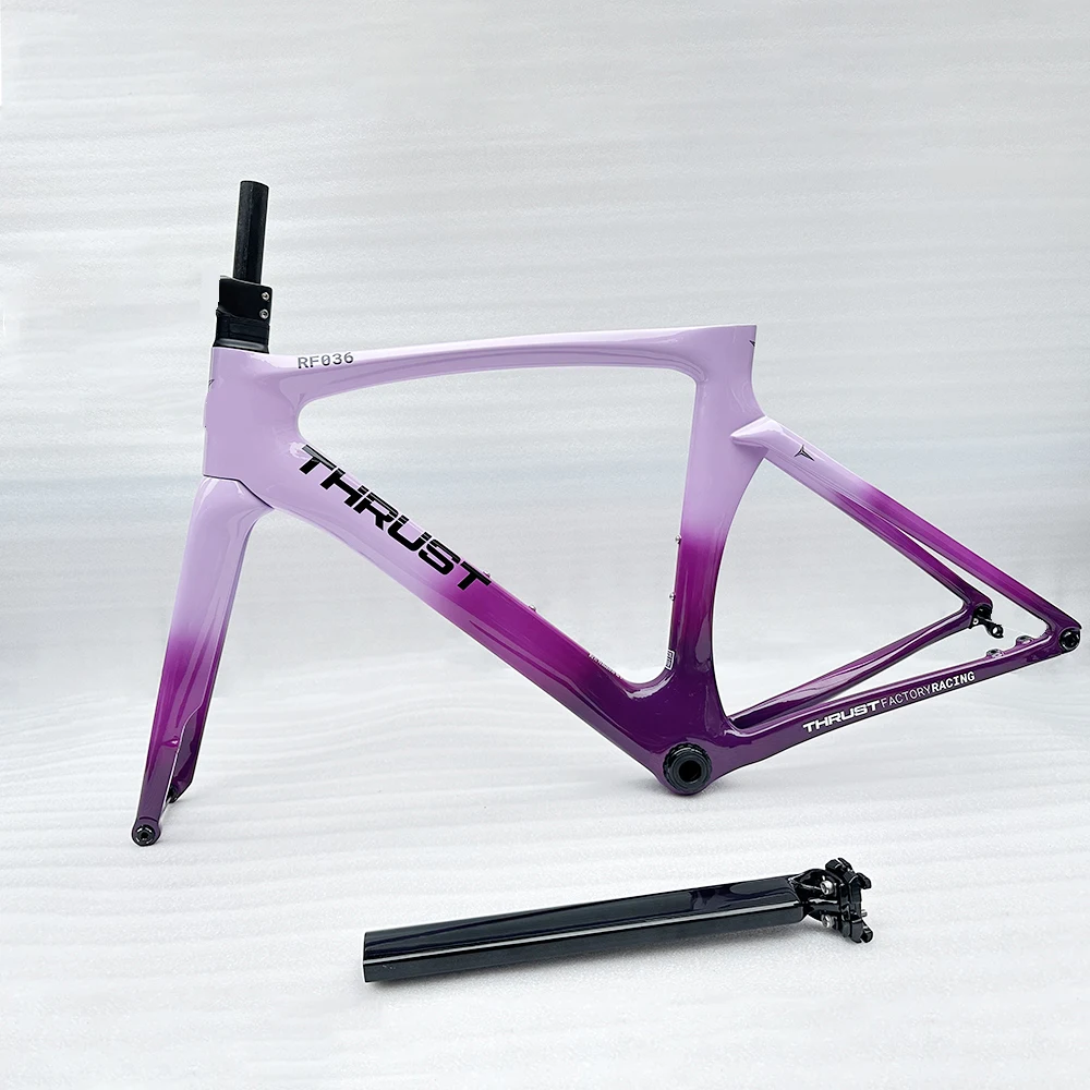 Cadre Vélo Carbone 3K UD Taille 56cm - Frein à Disque, Compatible Shimano - Neuf Avec Garantie 1 An