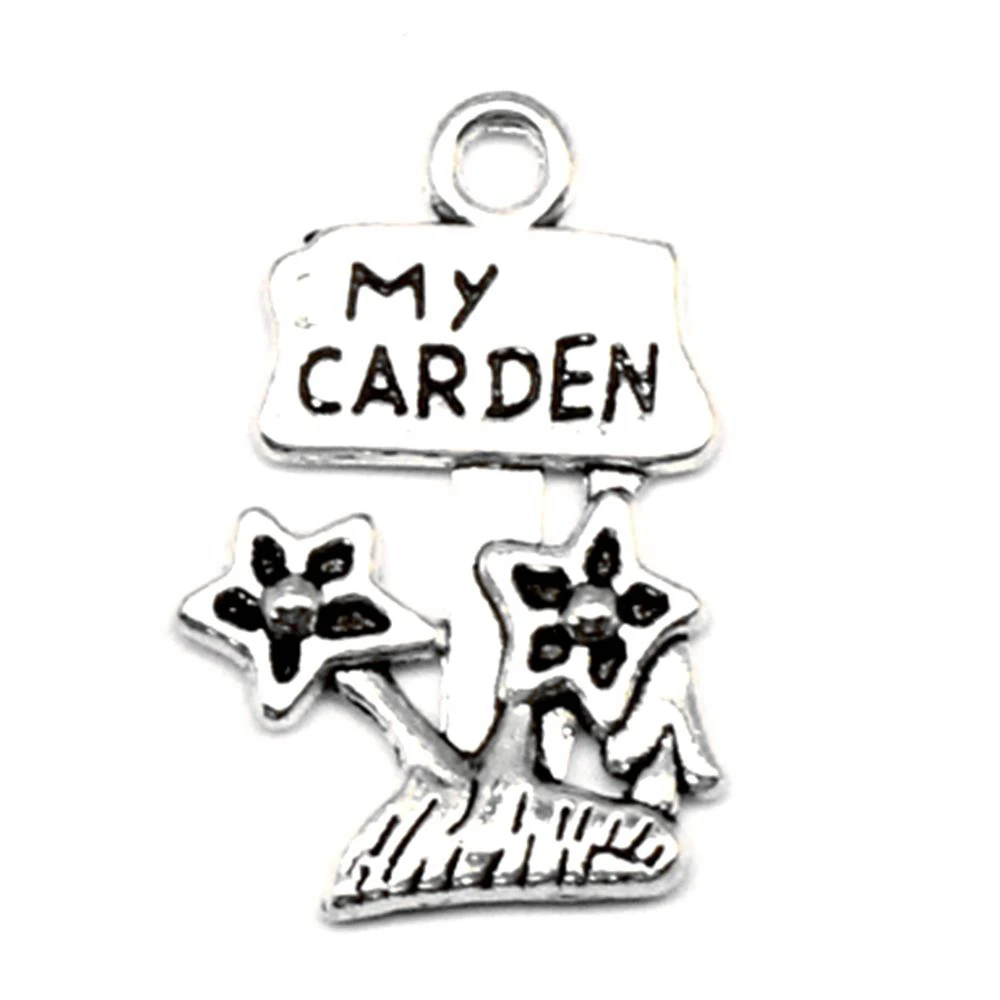 

10 pieces 15x22mm Garden charms Jewelry making best gift