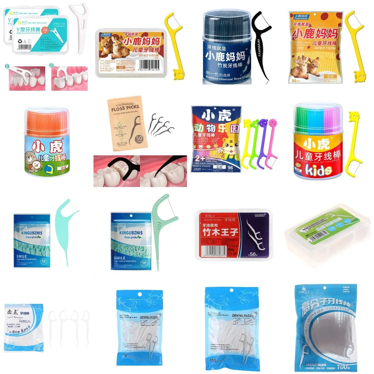

36-100PC Interdental Brush Orthodontic Brace Clean Between Teeth Toothpicks Travel Disposable Dental Floss Cleaning Wisdom Tooth