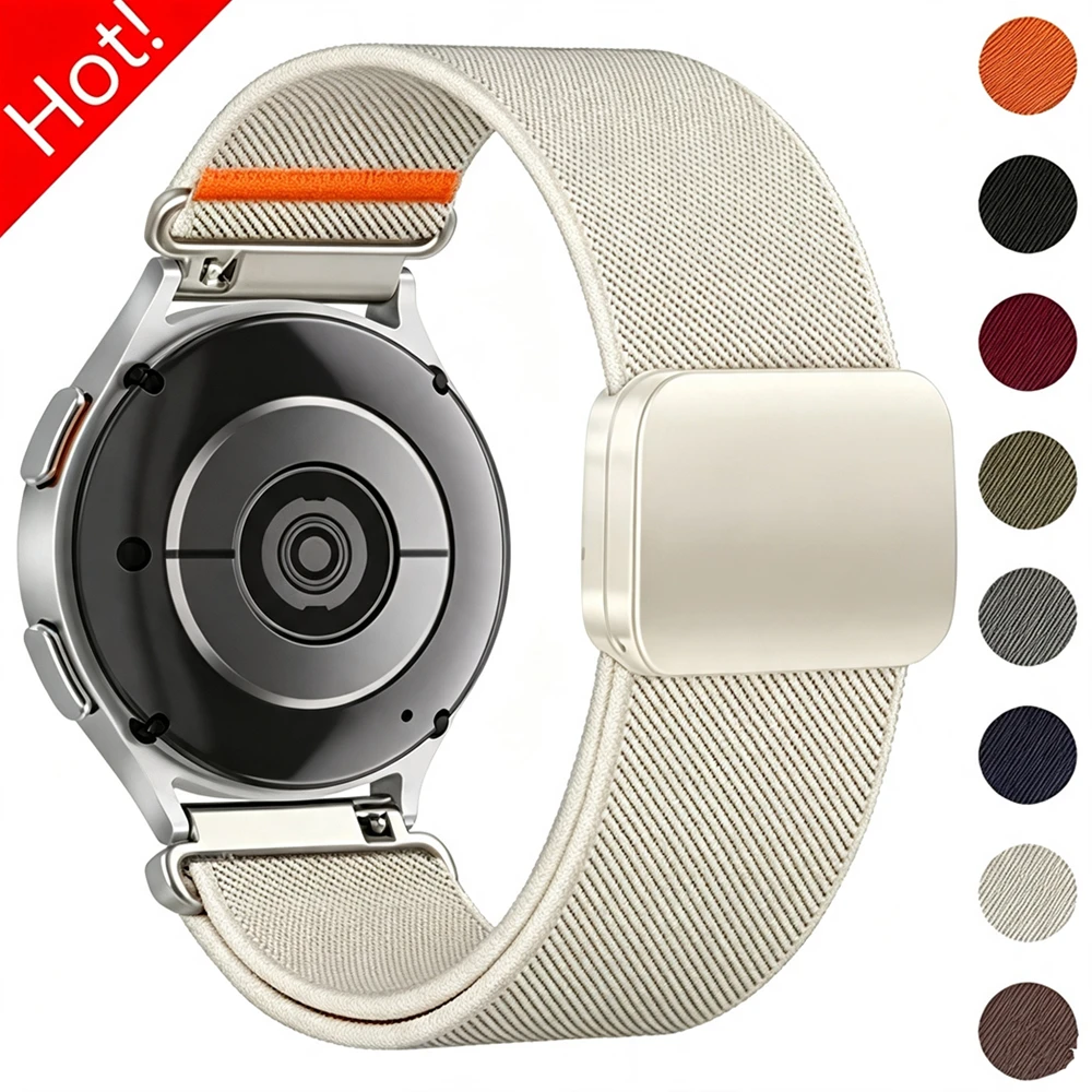 Versatile Nylon Magnetic Bracelet Strap - Available in Multiple Widths