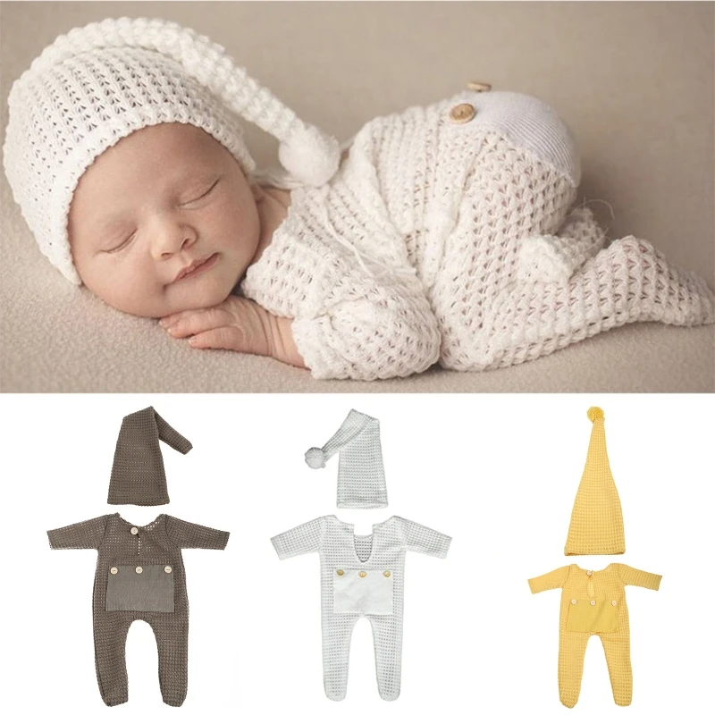 Newborn Romper & Hat Set in Sky