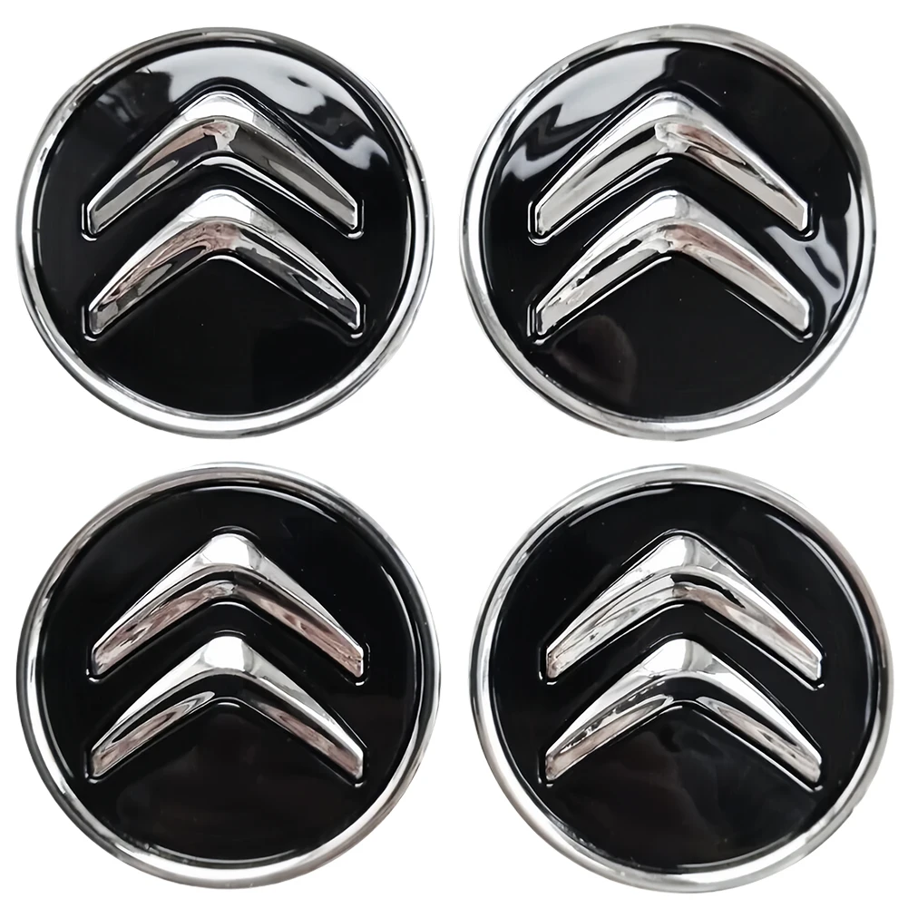 Wheel Hub Covers 4/8/12pcs Genuine 60MM Alloy Wheel Center Cap Replacement for Citroen Most Model Caps Auto Decoration