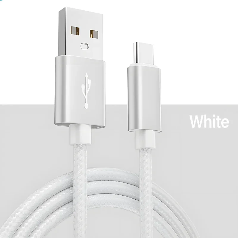 Braided USB-A to USB-C Fast Charging Data Cable - Available in 1m/2m/3m Lengths