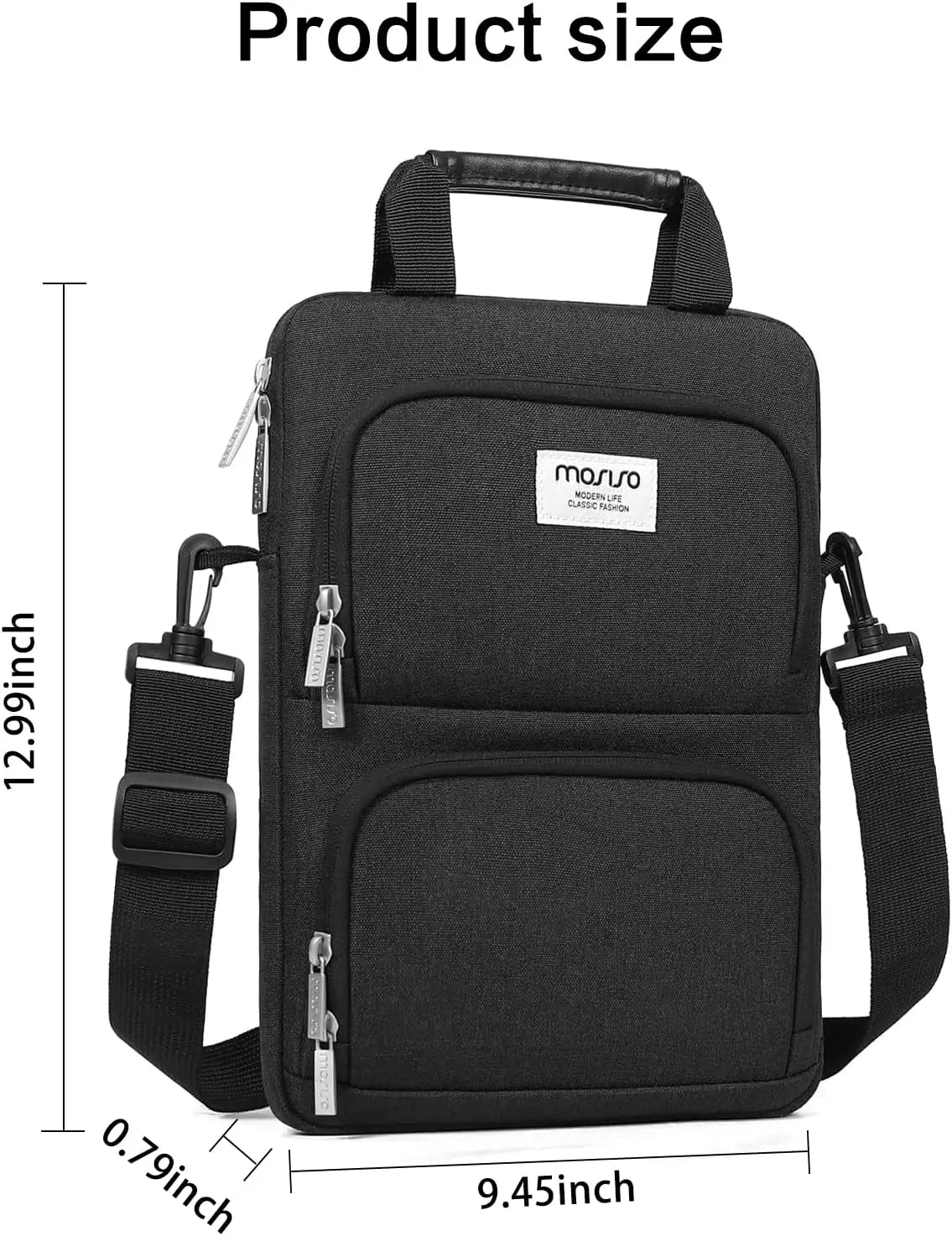 Bolsa de Manga de Ombro para Homens e Mulheres Bolsa para Laptop Notebook Ipad Pro 12.9 m2 m1 Surface Pro 12.3 2023 - Imagem 5