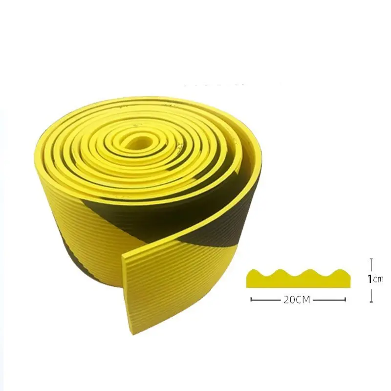 2Mx20CM 차고 벽 보호 스티커 물결 모양 자동차 문 모서리 보호 패드 주차장 기둥 긁힘 방지 보호 매트