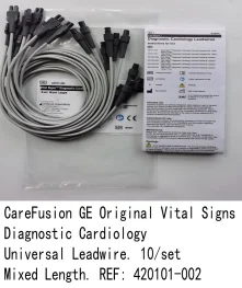 

GE CAM14 Co iled pa tient Cable.15 ft, 4.6m. REF: 2016560-003 for MAC5000 /MAC5500 new original