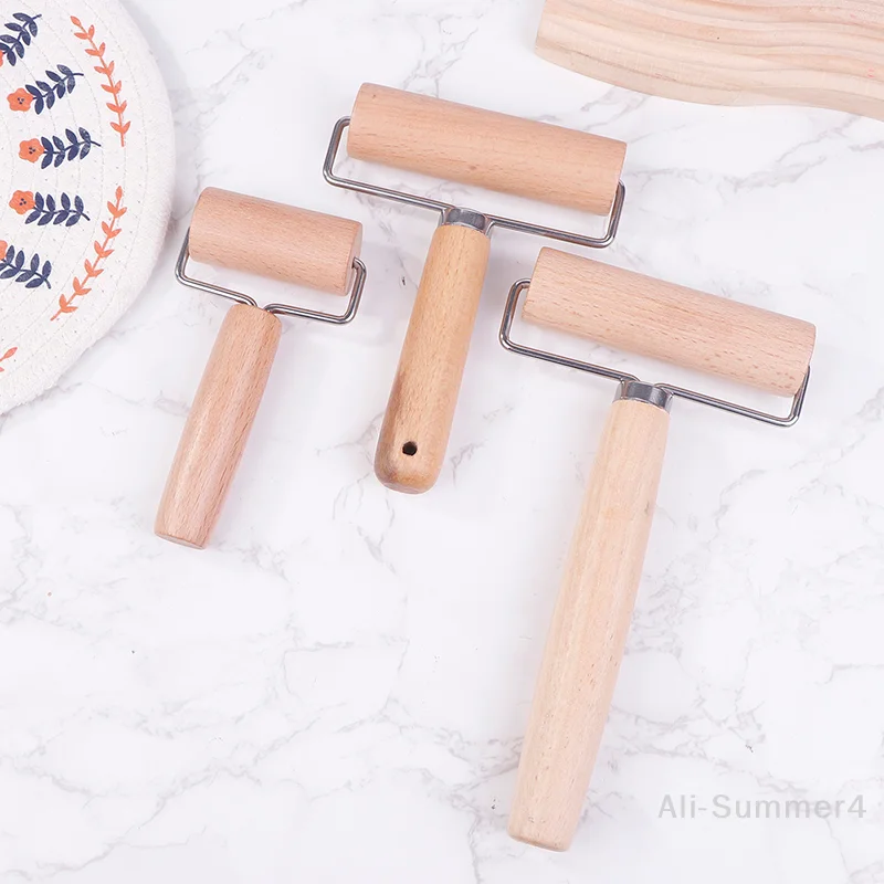 Rolling Pin 1Pc Small T Shape Wooden Dough Manual Roller Durable Pizza Baker Roller Kitchen Baking Crush Nuts Crackers Utensils