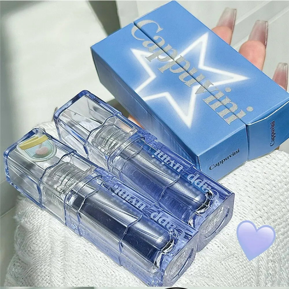 Lip Stain Cappuvini Sweety Translucent Blue Mirror Summer Water Shine Glass Pouty Lip Moisturizing Student