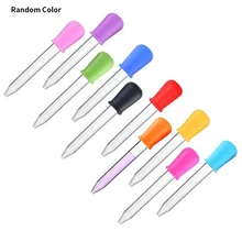 

10/6pcs Small Silicone Plastic Pipette Dropper Feeding Medicine Silicone Pipette Liquid Food Dropper Infant Utensils 5ml