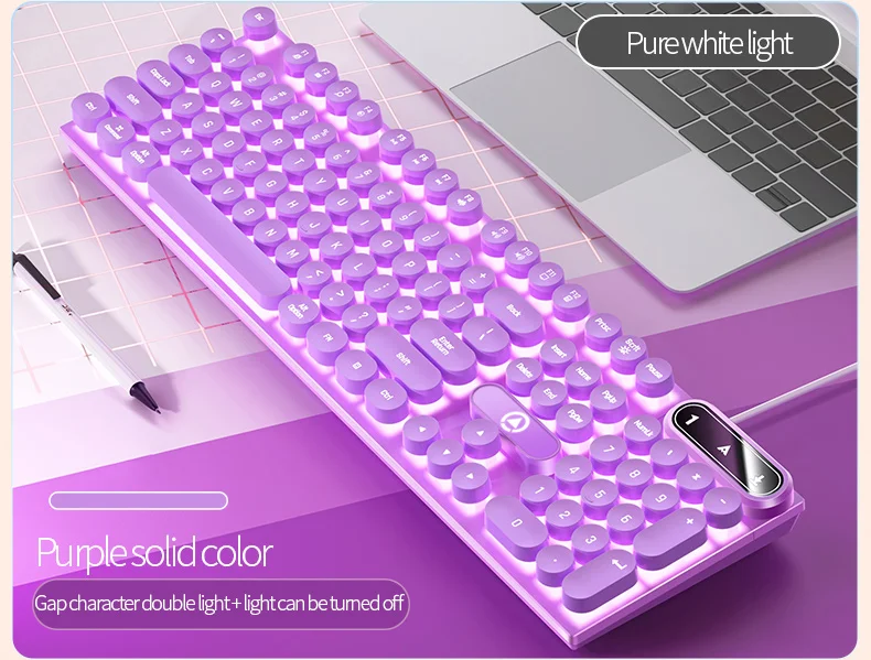 escrever, 104 chaves, teclado prendido, cor combinando,