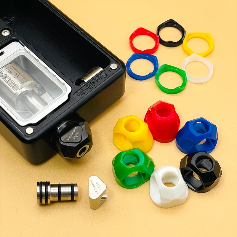 Monarchy Cyber 2 Style 510DripTip For BB / Billet Box And Monarchy POM Color Ring 316SS PC POM PEI PEEK Material