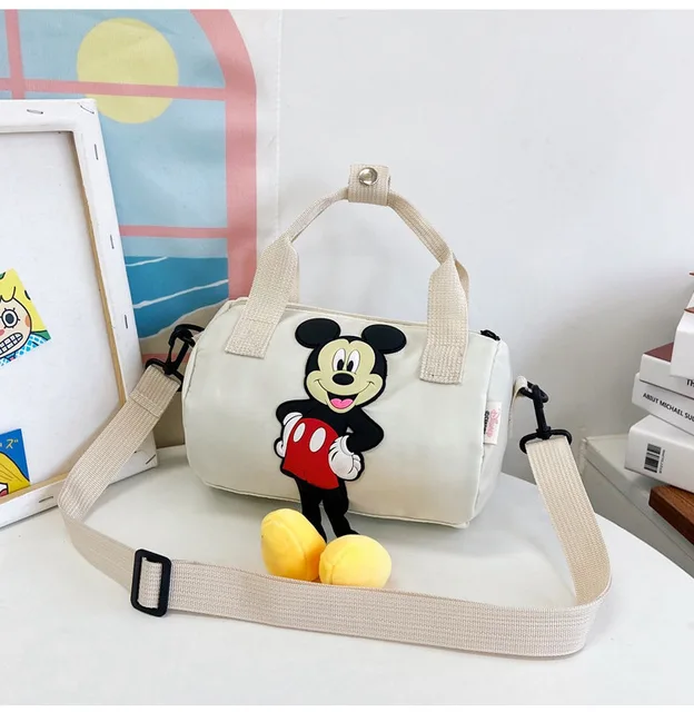 2022 New Disney Shoulder Bags Cartoons Mickey Mouse Nylon Bag Women Messenger Bag Cute Anime Fashion Handbag Gifts for A Girls 7