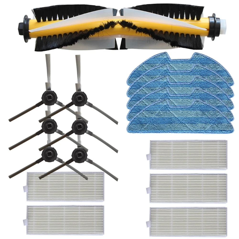 

Основная щетка, боковая щетка, фильтр, набор ткани для швабры для Redmon RV-R500 RV R500, набор аксессуаров для пылесоса, сменная деталь для уборки