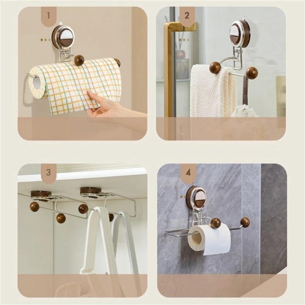 Bathroom Use 30.4x11.9x5.4cm Paper Roll Holder Bathroom Storage ABS Material Innovative Design No Tools Required 4