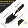 Garden Shovel - Heavy Duty Gardening Hand Trowel, Carbon Steel Garden Trowel with Rubberized Handle, Trowel Garden Tool for Dili 2