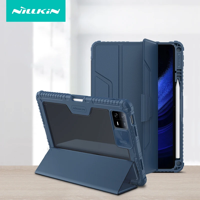 NILLKIN-funda magnética para Xiaomi Pad 5, cubierta protectora para cámara,  con Portalápices para Mi Pad 5 pro