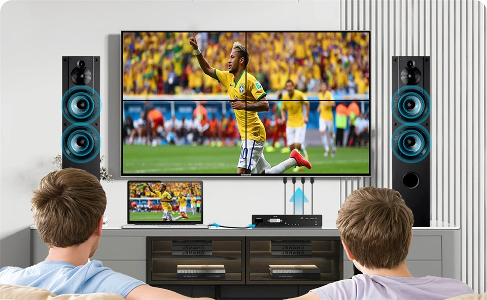 2x2 Video Wall Controller Processor 1x2 1x3 1x4 2x1 3x1 4x1 4K DVI HDMI video wa