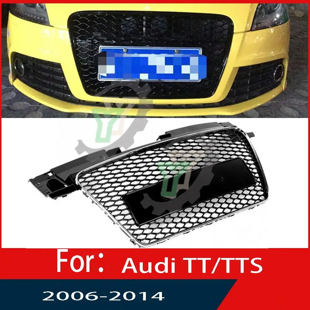 Pro audi TT 2006-2009 2010 2011 2012 2013 2014 auto přední hojnost mříž centrum panel stylingový horní gril (modify pro TTRS style)