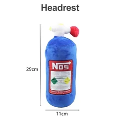 Luxurious NOS Bottle Plush Car Neck Pillow and Headrest Cushion (Headrest)