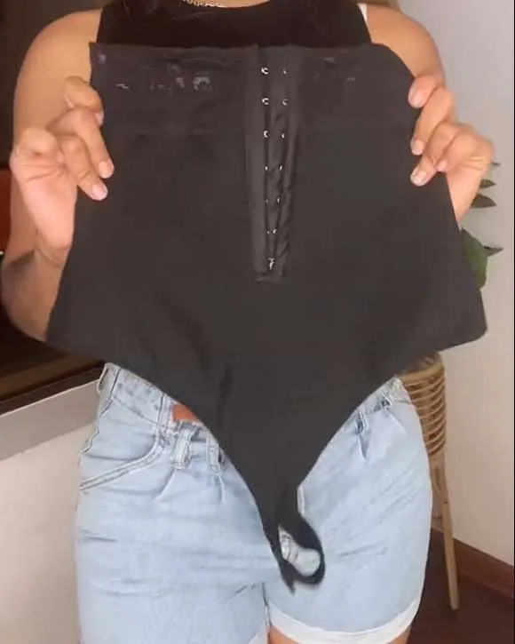 High-waisted thong shapewear Fajas Colombianas Women's Compression Waist Trainer Body Shaper Slimming Butt Lifter Tummy Control