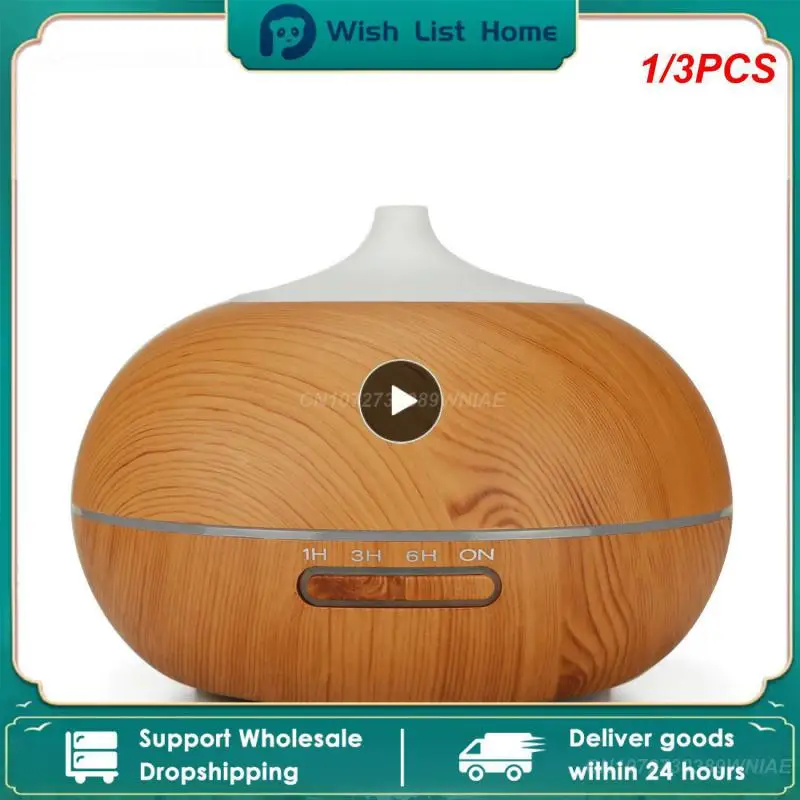 

1/3PCS Electric Air Humidifier Diffuser Essential Oils Mist Sprayer Ultrasonic Remote Control Mist Maker with Color LED
