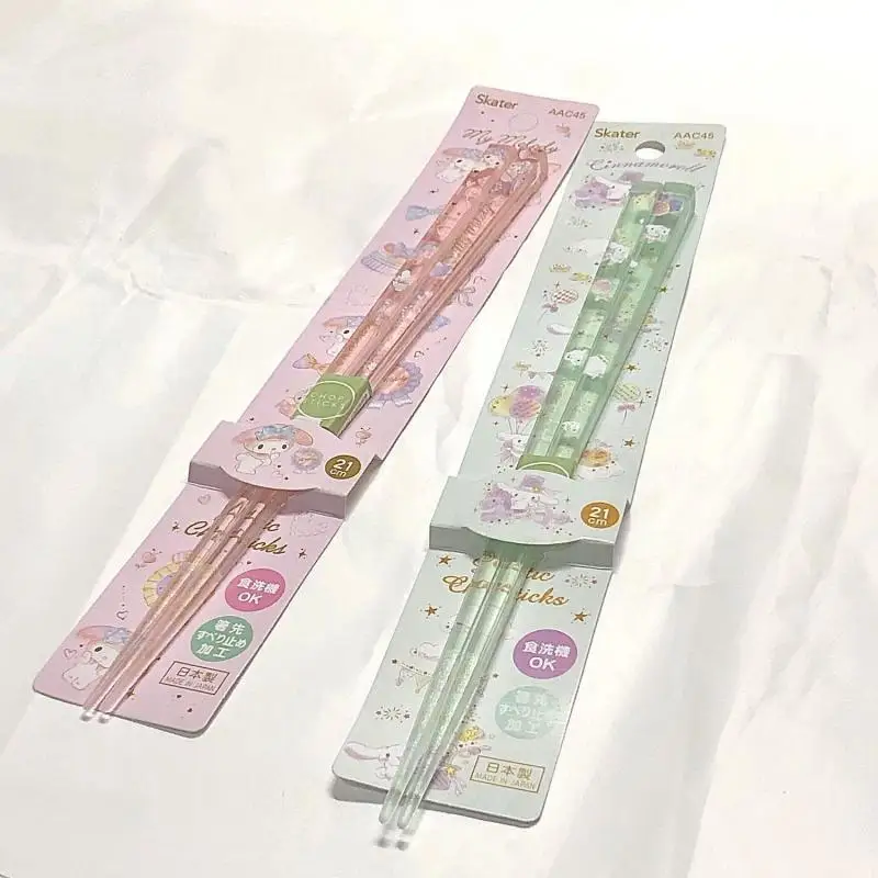 

Cartoon Sanrio Chopsticks My Melody Accessories Cute Kawaii Anime No Mold Household High-Value Portable Tableware Toys Girl Gift