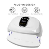 MAYCHAO 72W 57LED Lights Nail Dryer Red Light Fast Drying LED Two Hand Big Lamp Nail Lamp Gel Polish Dryer Timer Smart Nail Tool 2