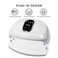 MAYCHAO 72W 57LED Lights Nail Dryer Red Light Fast Drying LED Two Hand Big Lamp Nail Lamp Gel Polish Dryer Timer Smart Nail Tool 2