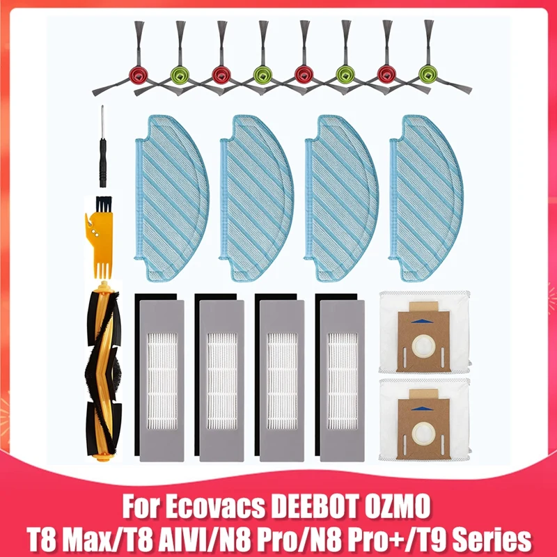 

Набор аксессуаров для робота-пылесоса Ecovacs DEEBOT OZMO T8 T9 Series T8 AIVI T8 Max N8 Pro N8 Pro